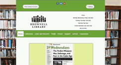 Desktop Screenshot of brownelllibrary.org