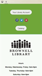 Mobile Screenshot of brownelllibrary.org