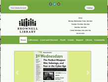Tablet Screenshot of brownelllibrary.org